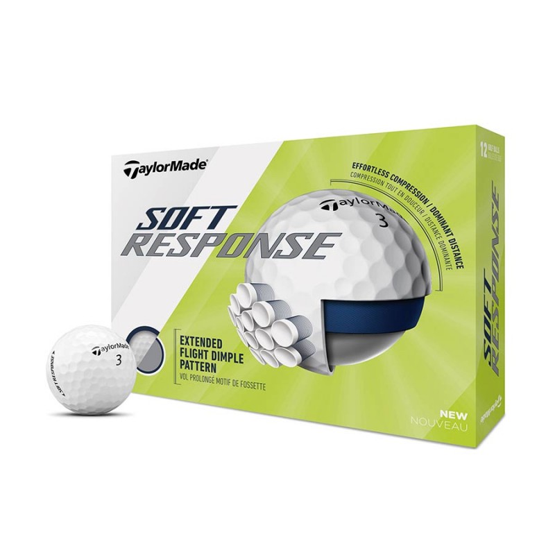 Balles TaylorMade Soft Response blanc x12 Balles TaylorMade Soft Response blanc x12