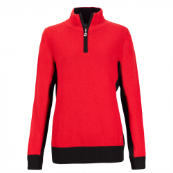 Haut Manches Longues Femme Golfino Cold Protection Rouge