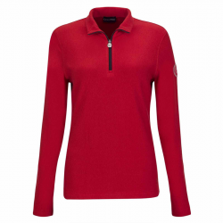 Haut Manches Longues Femme Golfino Polaire Rouge