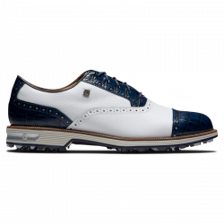 Chaussure Footjoy DryJoys Premiere Series Tarlow Blanc/Bleu
