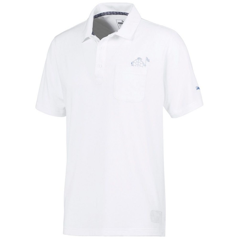 polo puma blanc