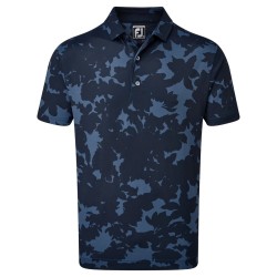 Polo Footjoy Camouflage Floral Bleu Marine