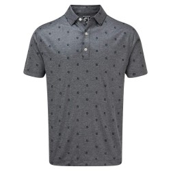 Polo Footjoy Imprime Gris Fonce