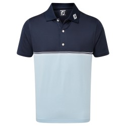 Polo Footjoy Blocs Couleurs Bleu