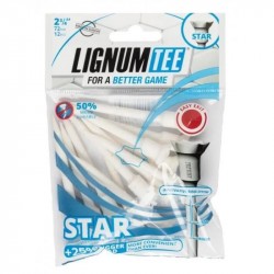 Tees Lignum Tee Star Blanc 72mm