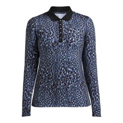 Polo Manches Longues Femme Rohnisch Spot Bleu Marine