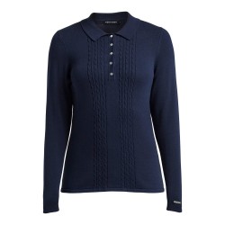 Polo Manches Longues Femme Rohnisch Knitted Bleu Marine