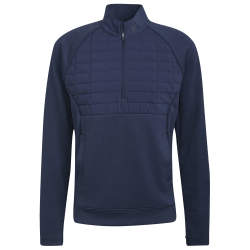 Haut Manches Longues Adidas Quarter-Zip Bleu Marine