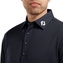 Promo Polo Manches Longues Footjoy Thermocool Bleu Marine