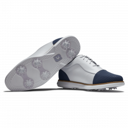 Chaussure Femme Footjoy Traditions Shield Tip M Blanc/Bleu