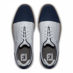 Promo Chaussure Femme Footjoy Traditions Shield Tip M Blanc/Bleu