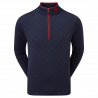 Haut Manches Longues Footjoy Chill-Out Jacquard Bleu Marine