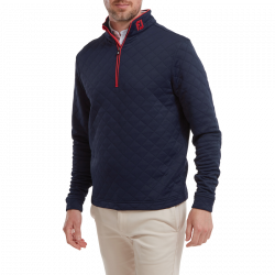 Prix Haut Manches Longues Footjoy Chill-Out Jacquard Bleu Marine