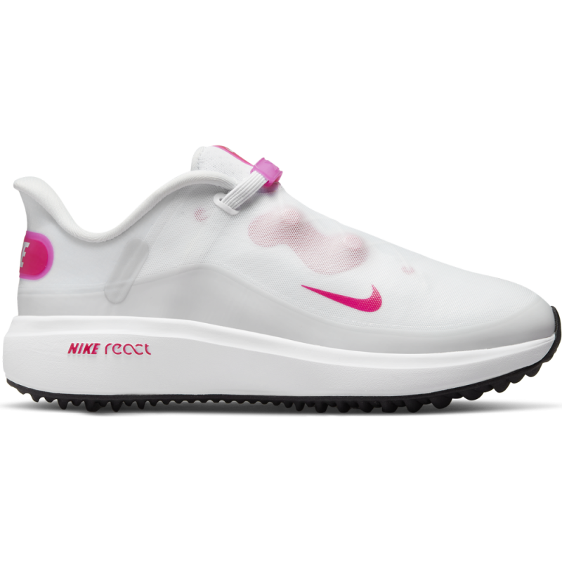 Chaussure Femme Nike React Ace Tour Blanc/Rose Chaussure Femme Nike React Ace Tour Blanc/Rose