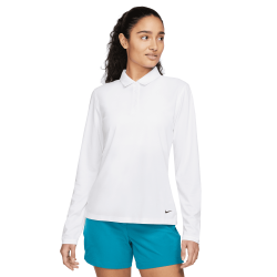Polo Femme Manches Longues Nike Victory Solid Blanc