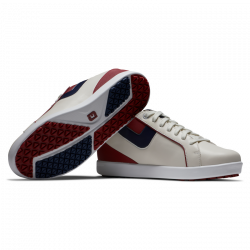 Chaussure Femme Footjoy Links M Beige/Rouge pas chère