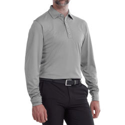 Prix Polo Manches Longues Footjoy Thermocool Gris