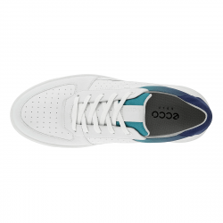 Promo Chaussure Ecco Tray Blanc/Bleu