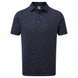 Polo Footjoy Poissons Bleu Marine