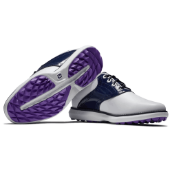 Chaussure Femme Footjoy Traditions L Blanc/Bleu pas chère
