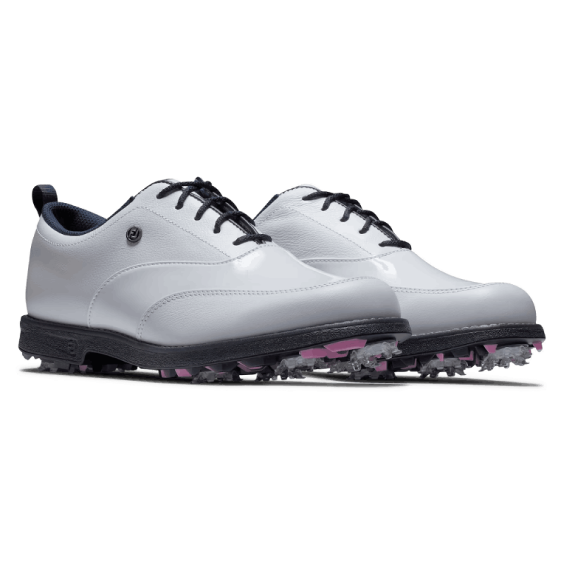 Chaussures sans crampons Footjoy Women's Traditions Spikeless White Silver - Eté 2025 Chaussures sans crampons Footjoy Women's Traditions Spikeless White Silver - Eté 2025
