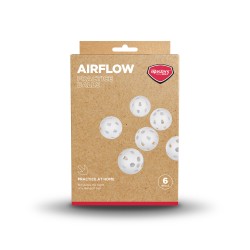 Achat Pack de 6 Balles Masters AirFlow Blanc