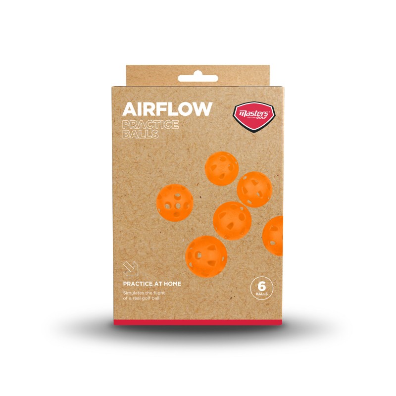 Promo Pack de 6 Balles Masters AirFlow Orange