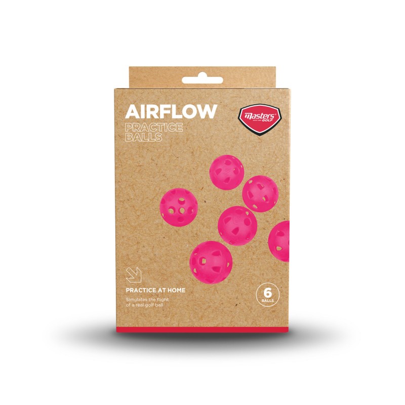 Pack de 6 Balles Masters AirFlow Rose