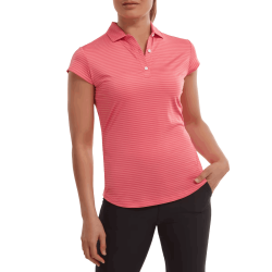 Prix Polo Femme Footjoy Rayures Corail