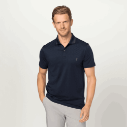 Polo Golfino Neo Argyle Bleu Marine pas cher