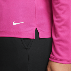 Promo Polo Femme Manches Longues Nike Victory Solid Rose