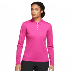 Achat Polo Femme Manches Longues Nike Victory Solid Rose