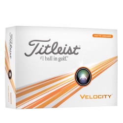 Achat Balles Titleist Velocity x12 2024 Orange