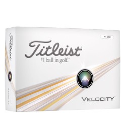 Achat Balles Titleist Velocity x12 2024 Blanc
