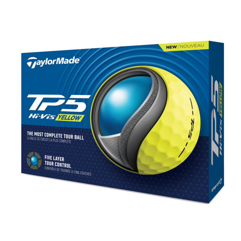 Achat Balles TaylorMade TP5 x12 2024 Jaune