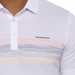 Promo Polo Travis Mathew Beach Read Blanc