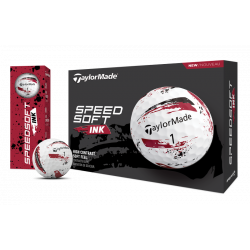 Achat Balles TaylorMade SpeedSoft Ink x12 2024 Rouge