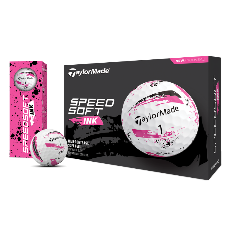 Achat Balles TaylorMade SpeedSoft Ink x12 2024 Rose