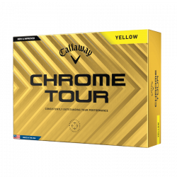 Achat Balles Callaway Chrome Tour x12 Jaune