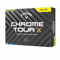 Achat Balles Callaway Chrome Tour X x12 Jaune