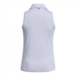 Promo Polo Sans Manches Femme Under Armour Playoff Bleu Clair