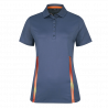 Polo Femme Callaway Chroma Striped Mesh Bleu