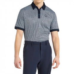 Polo Cross Sportswear Glencheck Bleu Marine
