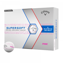 Balles Callaway SuperSoft Splatter 360 x12 Rose