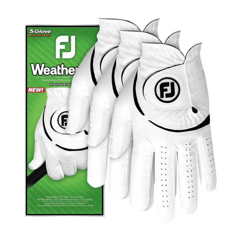 Pack de 3 Gants Footjoy WeatherSof Regular Blanc