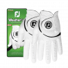 Pack de 2 Gants Footjoy WeatherSof Regular Blanc