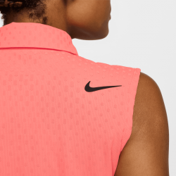 Promo Polo Sans Manches Femme Nike Tour Saumon