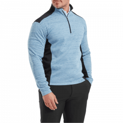 Promo Haut Manches Longues Footjoy Space Dye Bleu Clair