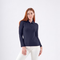 Prix Polo Manches Longues Femme Chervo Ancient Bleu Marine