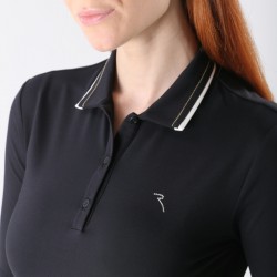 Prix Polo Manches Longues Femme Chervo Amnesia Noir